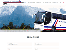 Tablet Screenshot of finnmarkturbuss.no